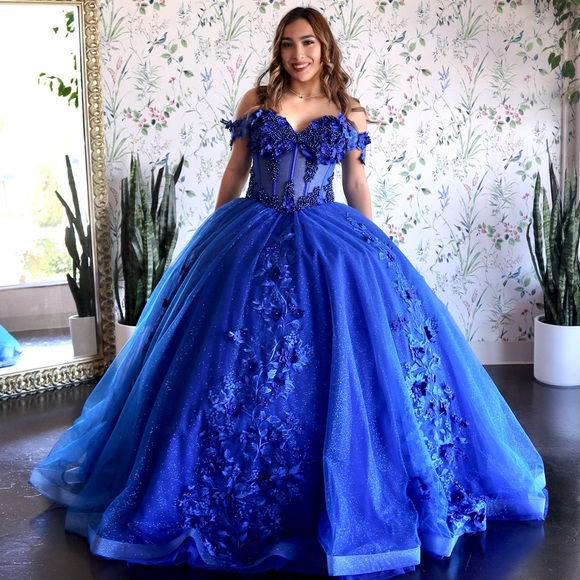 Royal Blue Ballgown (Quinceñeara) - Picture 1 of 2